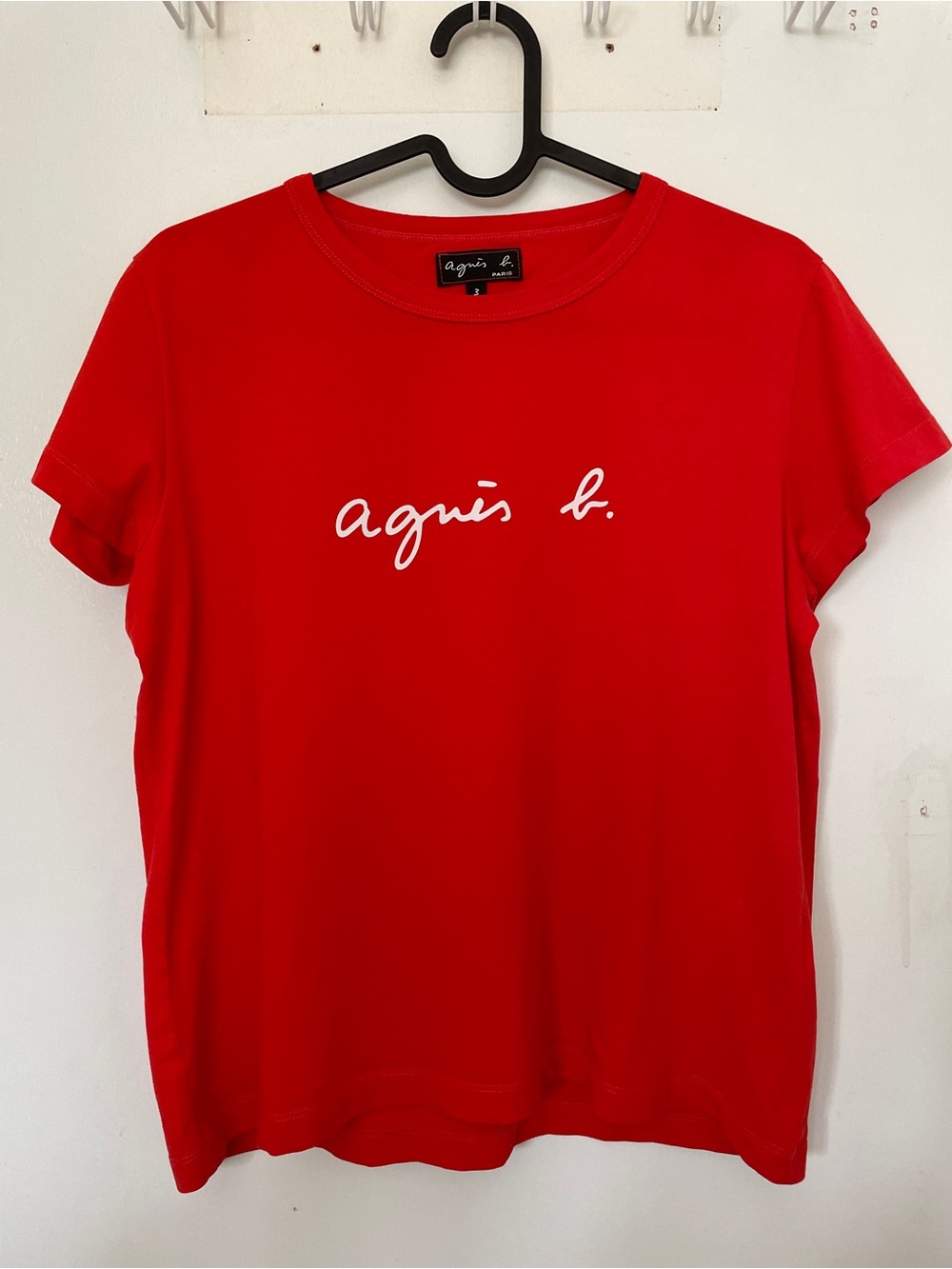 Agnes B. Brando tee in orange red size 3